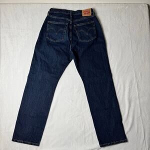 Levi’s 501 Curve Jeans W29 L30 Women Dark Wash Button Fly Straight Classic Denim